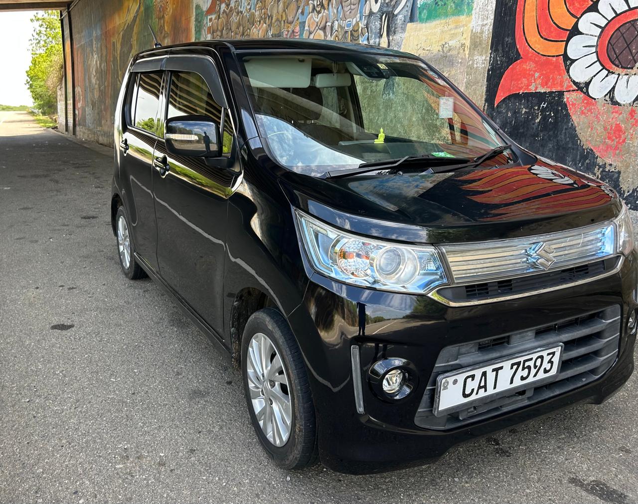 Suzuki Wagon R Stingray side view parked in Sri Lanka